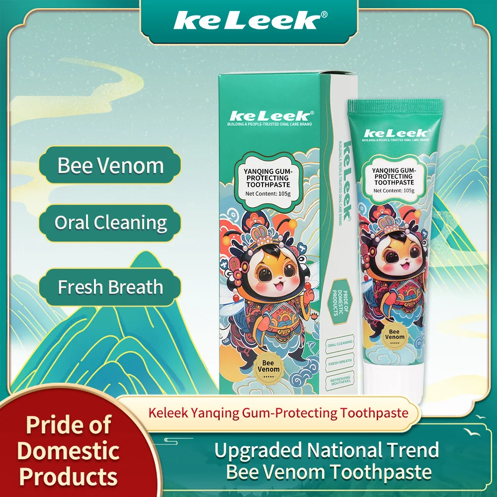 KeLeek Mint Toothpaste Deeply Cleans Teeth Provides Effective Teeth Whitening Freshens Breath Protects Oral Health Offers Gentle