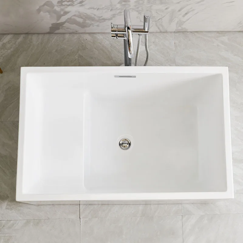 Small apartment bathtub acrylic bathtub household adult seamless independent Japanese style