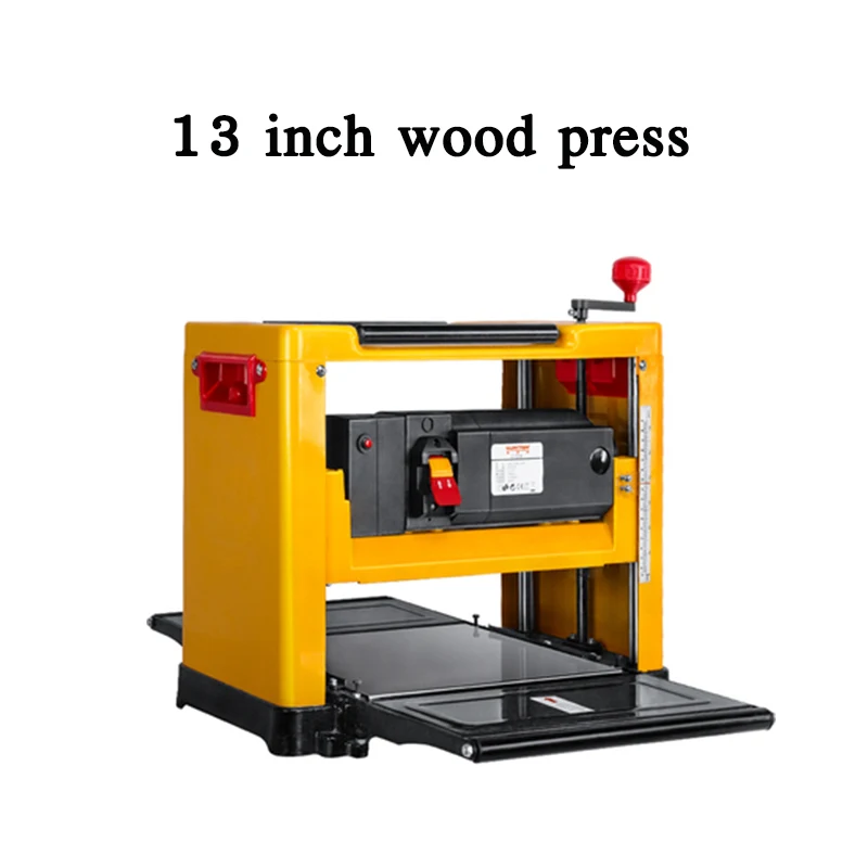 13 Inch Multifunctional Woodworking Planer Machine Small Household High Power Planing Machine 220V Table Bed Sheet Planer