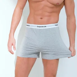 Heavywood Boxer Briefs for Men Fitness Running Shorts Sleeping Underwear Soft Comfortable Sexy Boxers Men Underpants Loose Fit