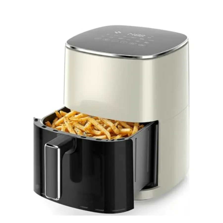 

6QT Air Fryer with Clear Window 12-in-1 Functionality Square Design 400F Rapid Air Crispy Technology for Air Frying Roasting Re