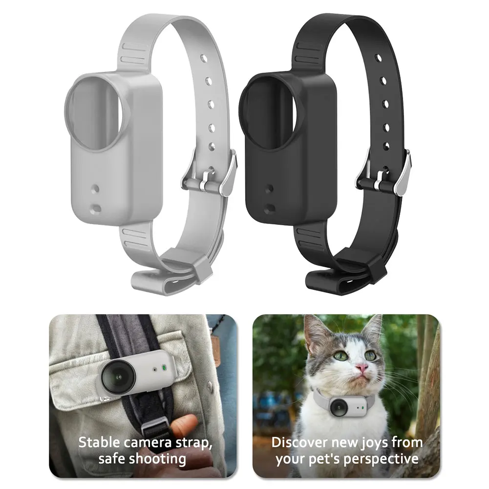 

Универсальный силиконовый чехол с ремешком для DJI Osmo-Nano: Secure Your Pet Camera, силиконовый ремешок, чехол для спортивных экшн-видеокамер, доступ к