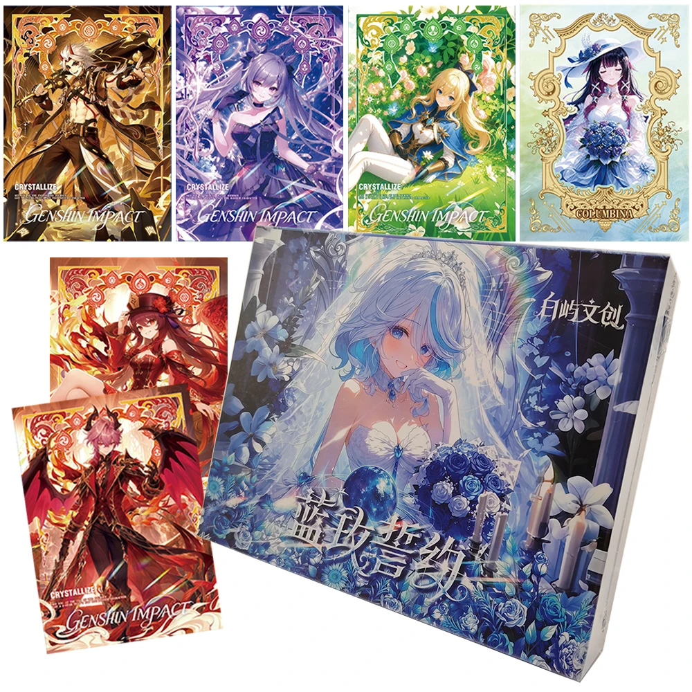 Genshin Impact Rare Collection Cards Players Like Open World Adventure Battle Games Popular Characters High Quality Cards Toys