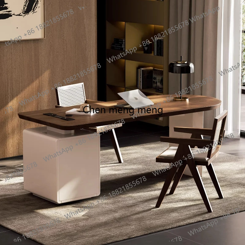 Retro Cream Style Light luxury modern simplicity and a sense of elegance office desk Computer desk Room desks study table
