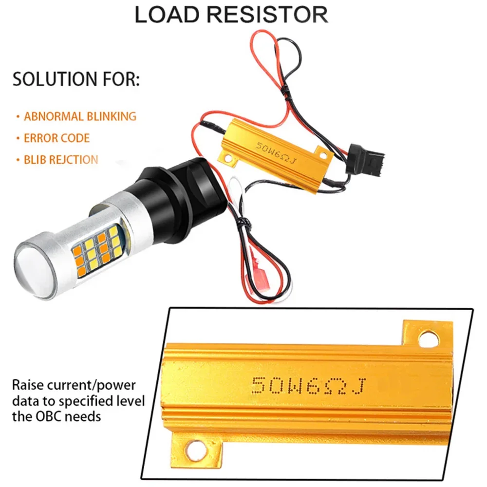 

Upgrade Your Car with 42pc LED Canbus Decoding Kit Signal Lamp Two-Color Turn Signal Day Running Light BA15S T20 7440 2835 42SMD