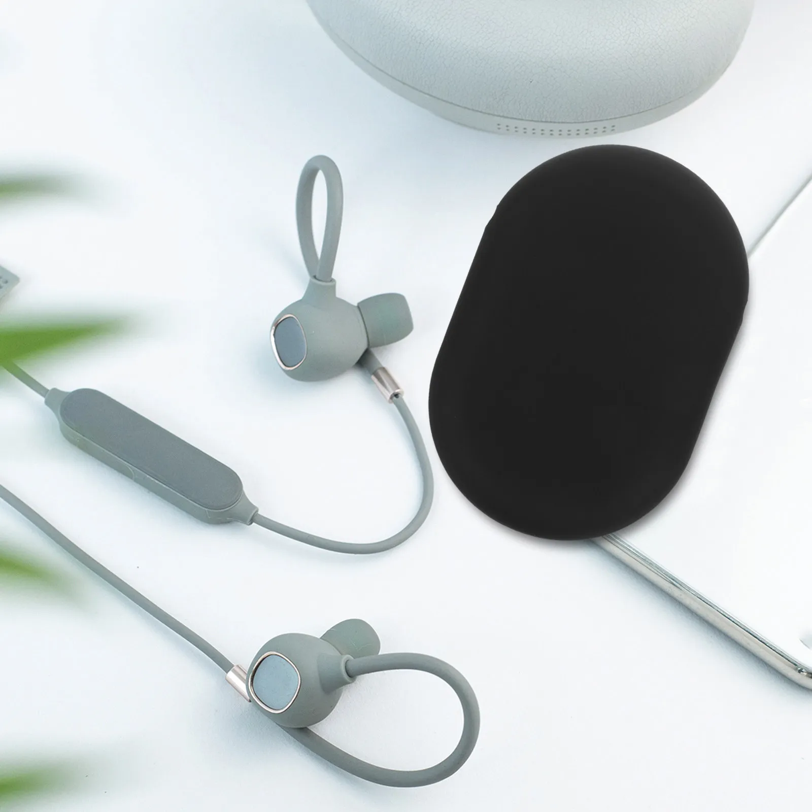 

Silicone Earbuds Protective Case for in-Ear Wireless Headphones USB Cables Accessories Dustproof Easy-Clean Compact Travel