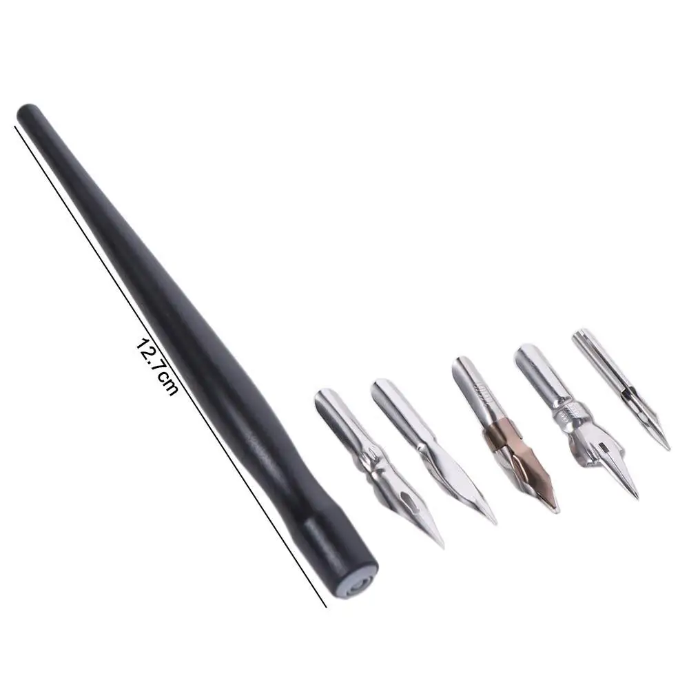 Avoid Scrubbing Panel Line Pen Convenient Leaking Pen Infiltration Line Pen Alloy Metal with 5 Nibs Permeation Pen Modeling Tool