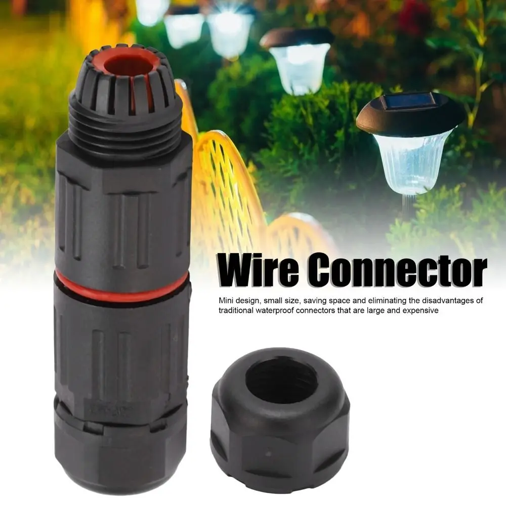 CDF M3 Cable Connector 3 Pin Straight Through IP68 Waterproof Connector PA66 Fire Retardant Quick Screw Wire to Wire Adapter image 6