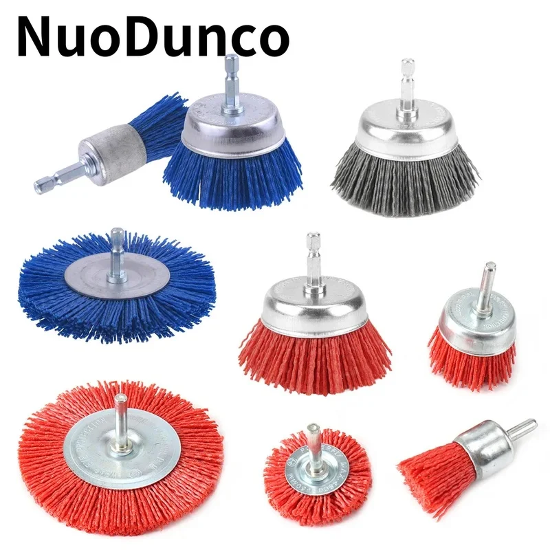 Nylon Filament Abrasive Cup Brush 1/4
