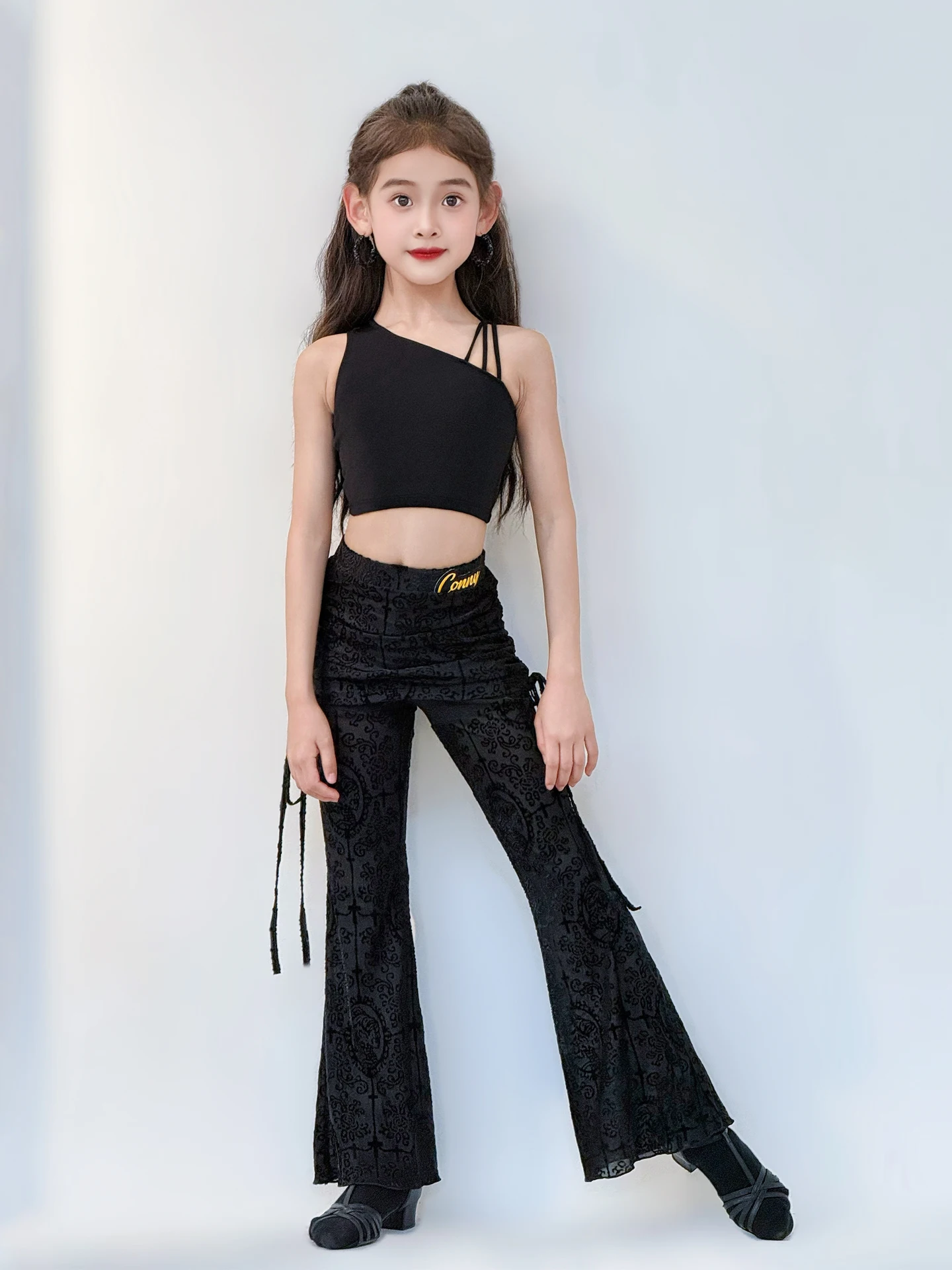 pantalon-de-danse-conny-taille-haute-a-pattes-d'elephant-pour-femmes-et-enfants-jupes-de-danse-moderne-respirantes-et-fines-pour-l'ete
