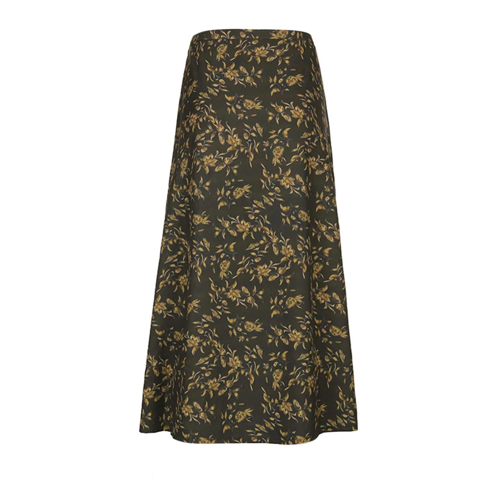 المرأة الرجعية طويلة مستقيم نصف تنورة ، طباعة مريحة ، حزب الشارع ، الربيع ، الصيف #5