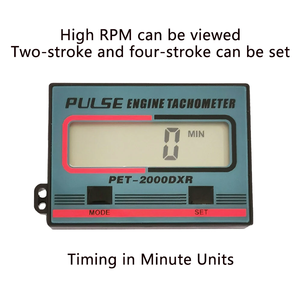 Imagem -04 - Pulso Motor Tacômetro Gauge Digital Tach Hour Meter para Atv Cortador de Grama a Tempos Velas de Ignição Acessórios 100 a 30000 Rpm