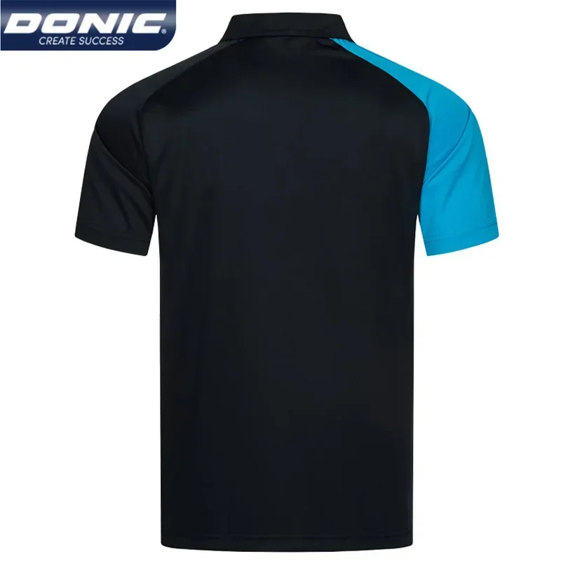 DONIC Tafeltennis Heren Dames Ademend Pingpong T-shirt met korte mouwen Sneldrogend sportshirt