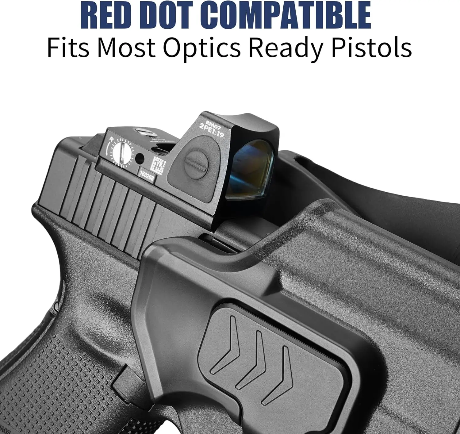 Funda OWB Glock G19 G26 G45 – Retención nivel II mano derecha
