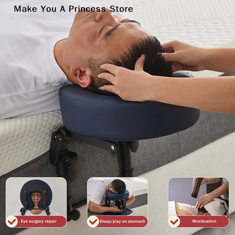 

Massage Head Rest Kit Face Down Pillow for Mattress Equipment Multifunction Head Cradle Support Adjust for Massage Bed Salon SPA