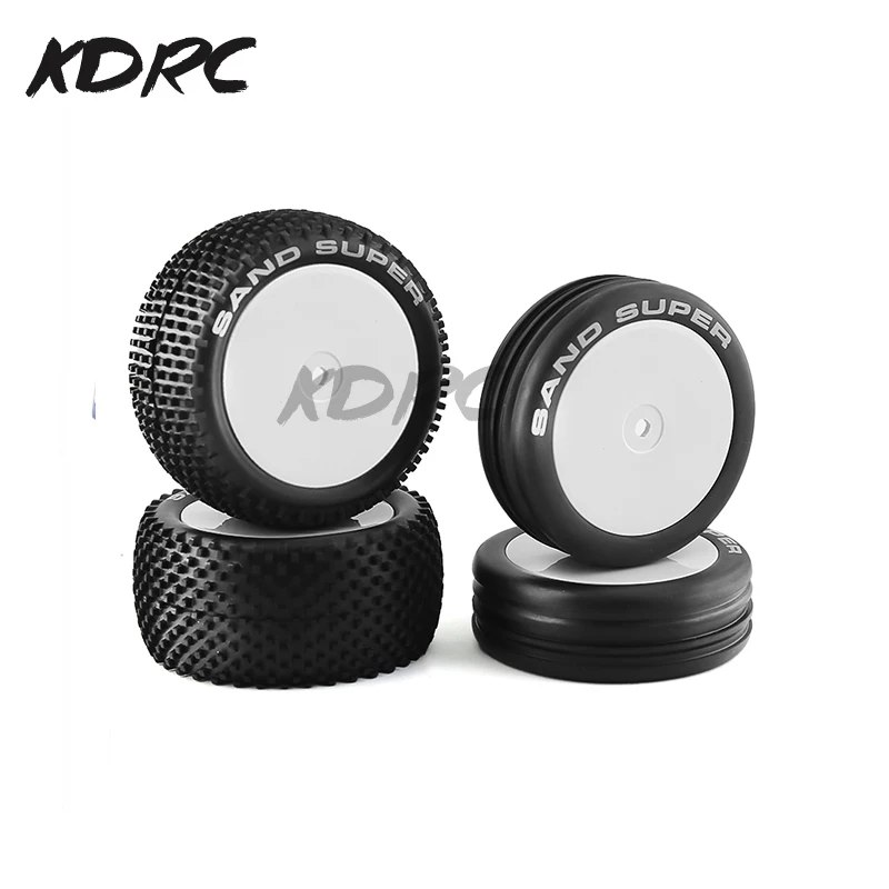 82&87mm 1/10 Scale 2WD RC Off-Road Buggy Car Rubber Tire Wheel  XRAY Serpent SRX2 SRX4 Traxxas Bandit Tekno Tamiya DT02