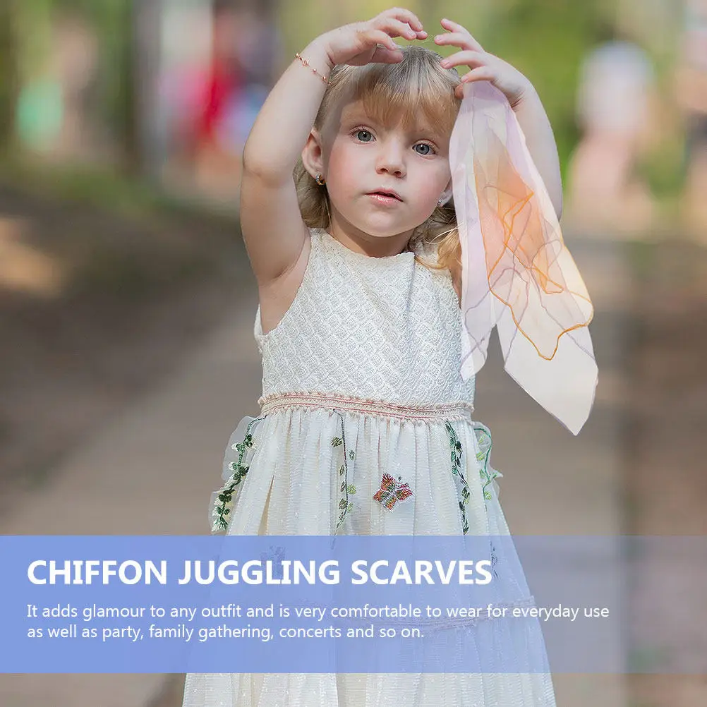 

15 шт. разноцветных шарфов для выступлений, легкие и мягкие, для танцев, жонглирования, реквизит для сцены, школы, студии, игр, хореографии, музыки