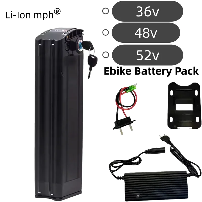 

for high quality 18650 48V 36V 52V 21Ah Silver FishFor 350W 500W 750W 1000W 1500W 2000W motors Maintain longer battery life