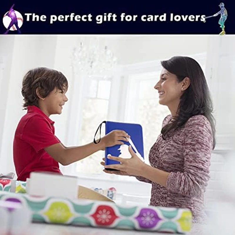 トレーディングカードホルダー 野球カードホルダー スリーブ付き トレーディングカードアルバム、バインダーの収集用