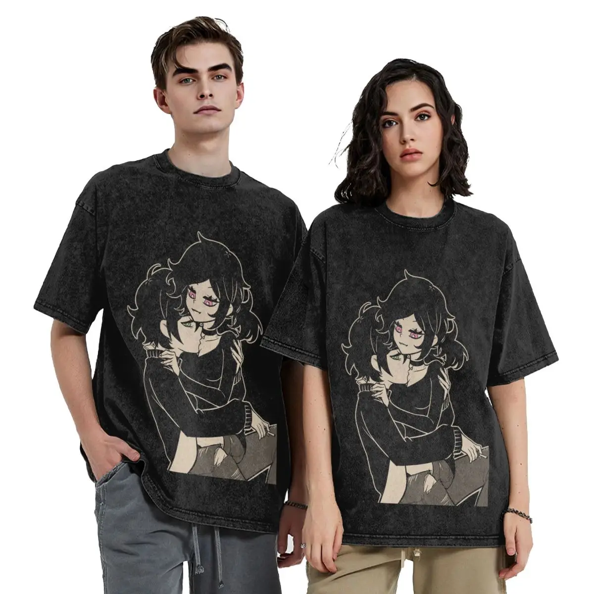 

Ashley And Andrew The Coffin Of Andy And Leyley Hip Hop Short Sleeve T-Shirts Tops Tees Streetwear T Shirt Cotton for Men Women