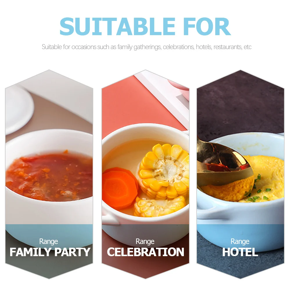 

2 Pcs Small Ceramic Bowl Decorative Bowls Dessert Food Kitchen Party Serving for