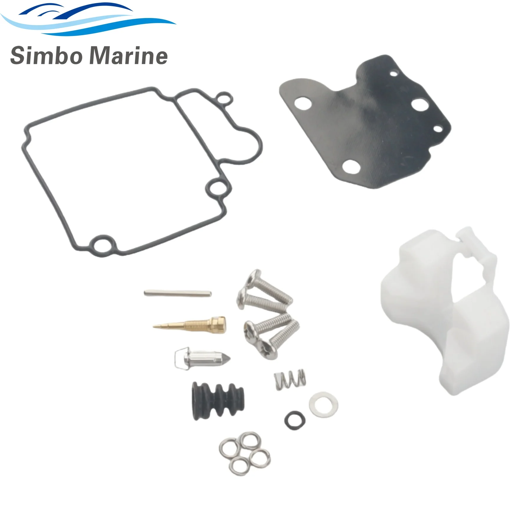 6AH-W0093 Boat Engine Carburetor Repair Kit for Yamaha 4 Stroke 15 20 HP F15C F20 Outboard Motor Replaces 6AH-W0093-01