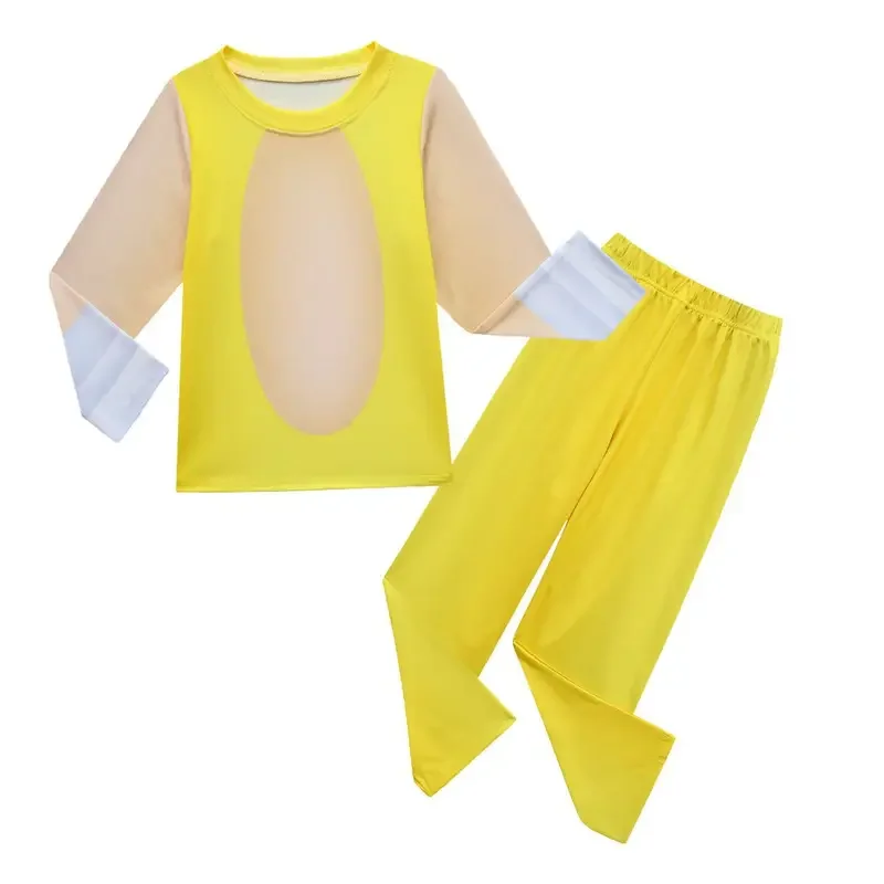 2025 New Kids Sonic Miles Anime Cartoon Long Sleeves T Shirt Long Pants Mask Set Outfit Boys Girls Christmas Halloween Cospla AA