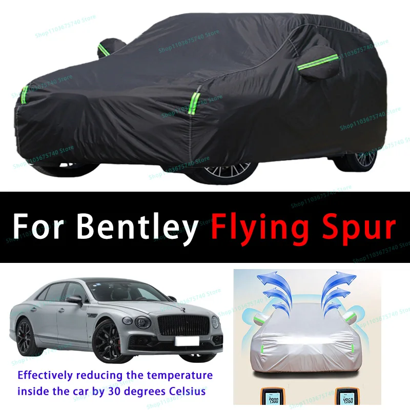 

For Bentley Flying Spur Summer Full Car Covers Outdoor Sun uv Protection Dust Cooling Protective Auto Protective Cover