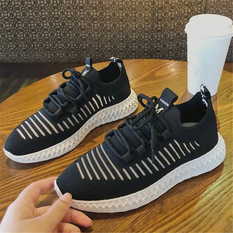 2023 New Women Casual Shoes Fashion Breathable Walking Mesh Lace Up Flat Shoes Sneakers Women Yellow Vulcanized Shoes