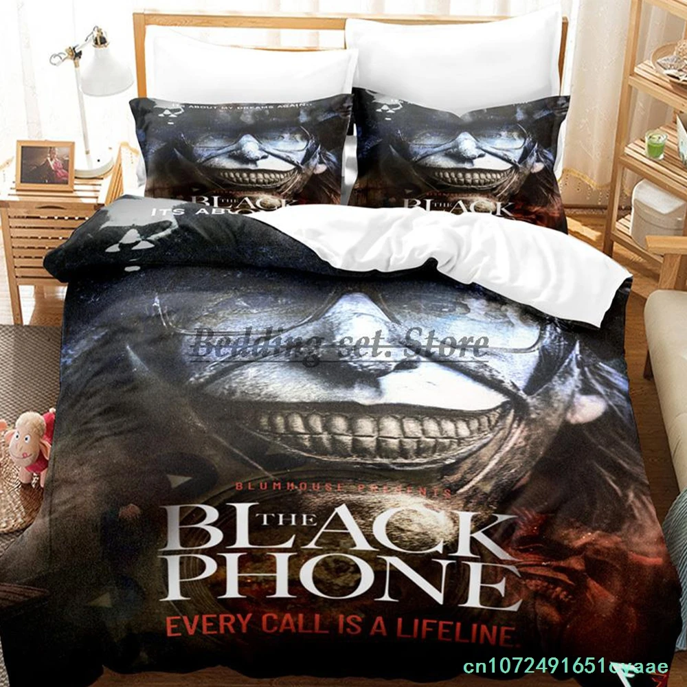 The Black Phone Bedding Set Single Twin Full Queen King Size Bed Set Aldult Kid Bedroom Duvetcover Sets 3D Print Bed Sheet Set 4