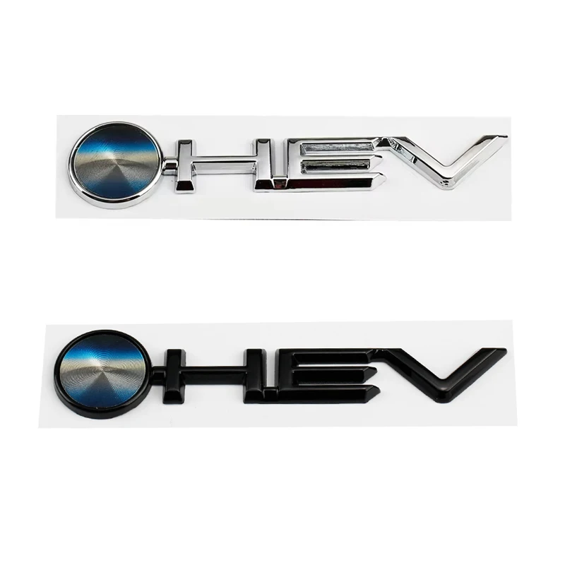 

Car 3D ABS HEV Logo Trunk Emblem Badge Decals Sticker For Toyota Camry 9th HEV 2024 Highlander Granvia Sienna Avalon Accessories