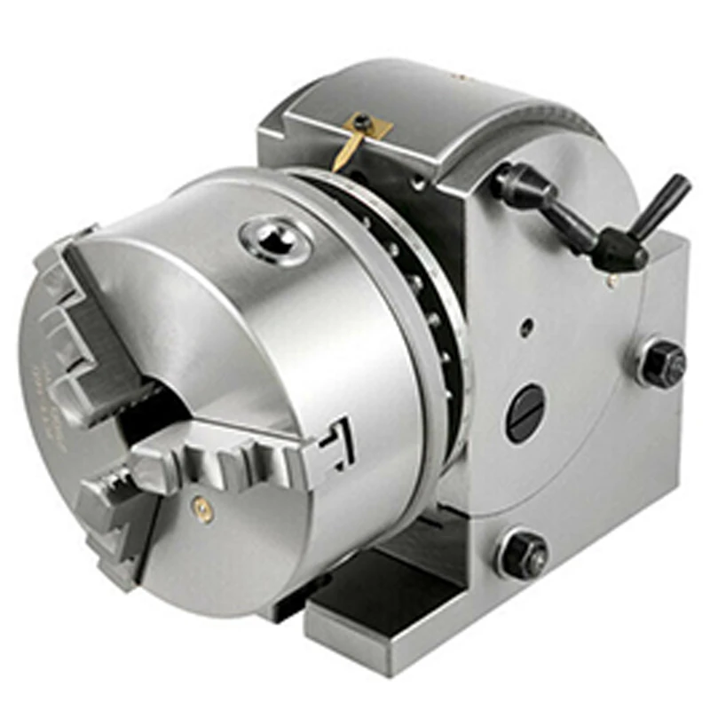 BS-0-5 Dividing Head Indexing Head Semi Universal With Indexing Plates, Tailstock & 125mm 3-Jaw Chuck for Drilling Milling