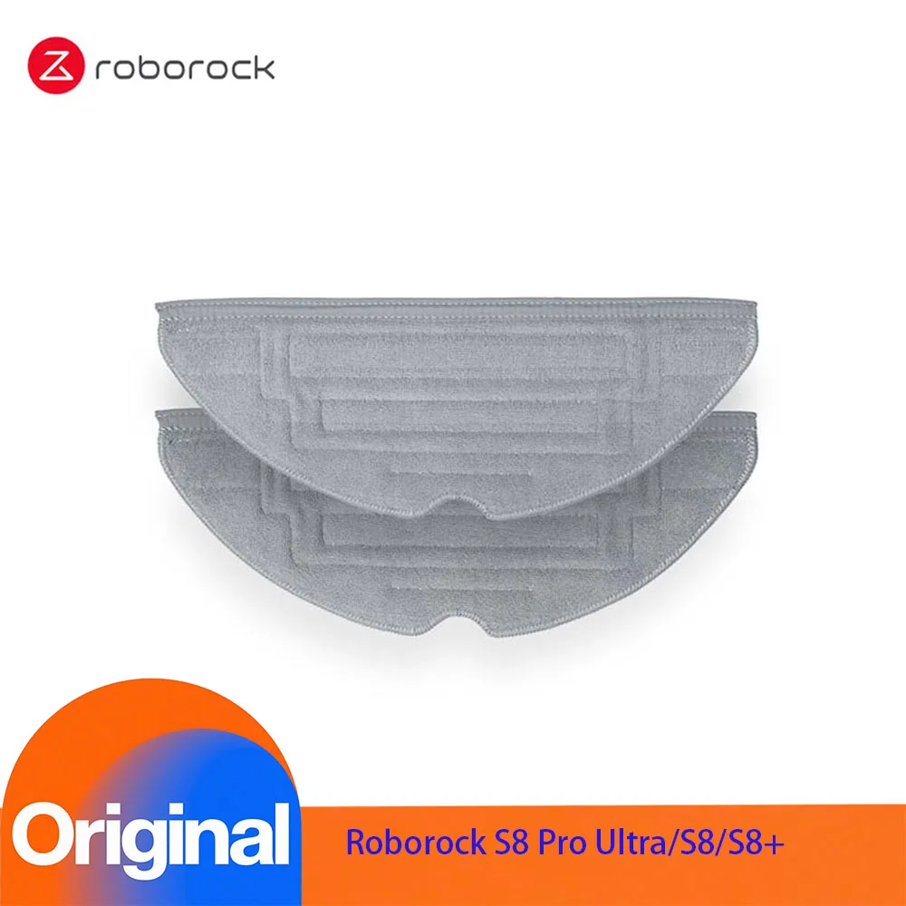 وسادات ممسحة أصلية مضادة للبكتيريا مزدوجة الاهتزاز لـ Roborock S8 Pro Ultra، S8، S8+ جهاز آلي للمكنسة الكهربائية - قطع غيار