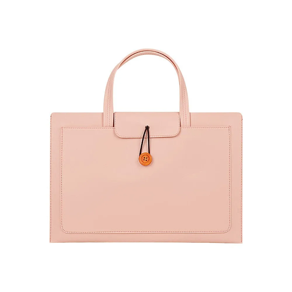 Pu leather computer storage bag  carry documents when you go out  computer tote bag  leather notebook briefcase