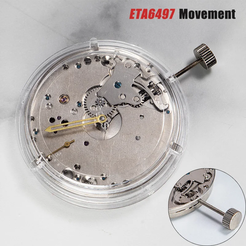 

Механизм ETA6497, производство Китай, высокоточный, с колодкой, замена ETA 6497/6498, ручной завод, для мужских наручных часов