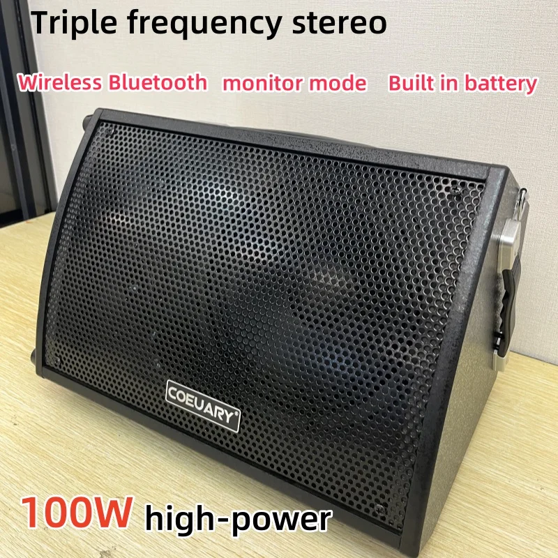 

Caixa De Som 100W High-power Subwoofer Cordell Guitar Playing Singing Outdoor Portable Live Saxophone Wooden Bluetooth Speaker