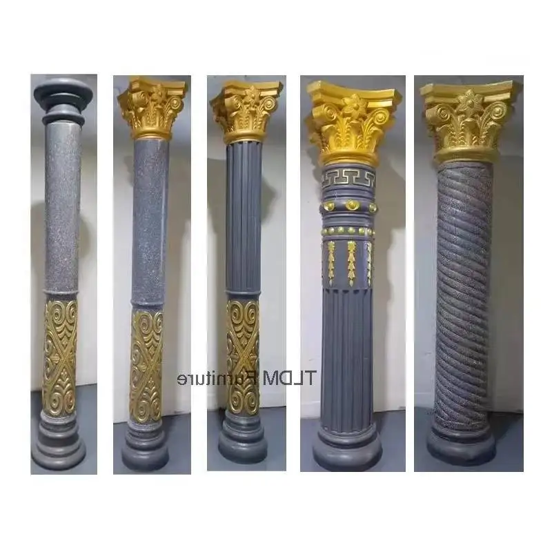 Fences Modern Thickened Roman Columns Grooved for Villas Round Carved Versatile Convenient Design Molds for Outdoor Decor