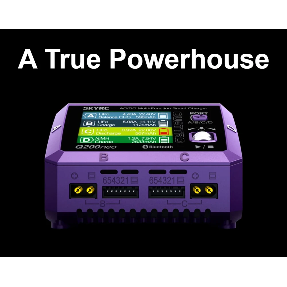 NEW SKYRC Q200neo Lipo Battery Balance Charger Discharger AC200W DC400W 10A for 1-6S Lipo Li-ion Life Lihv 2-15s NiCd NiMH PB