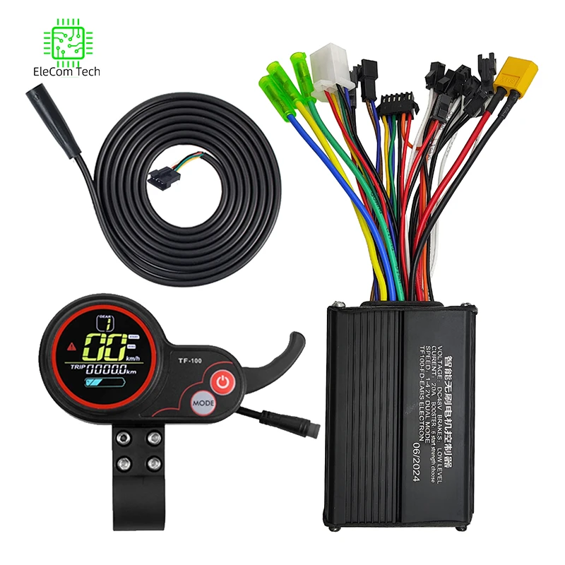 

48V 20A 500W Brushless Motor Sine Wave Universal Controller TF-100 TF100 LCD Display Throttle Kit for kugoo M4 Electric Scooter