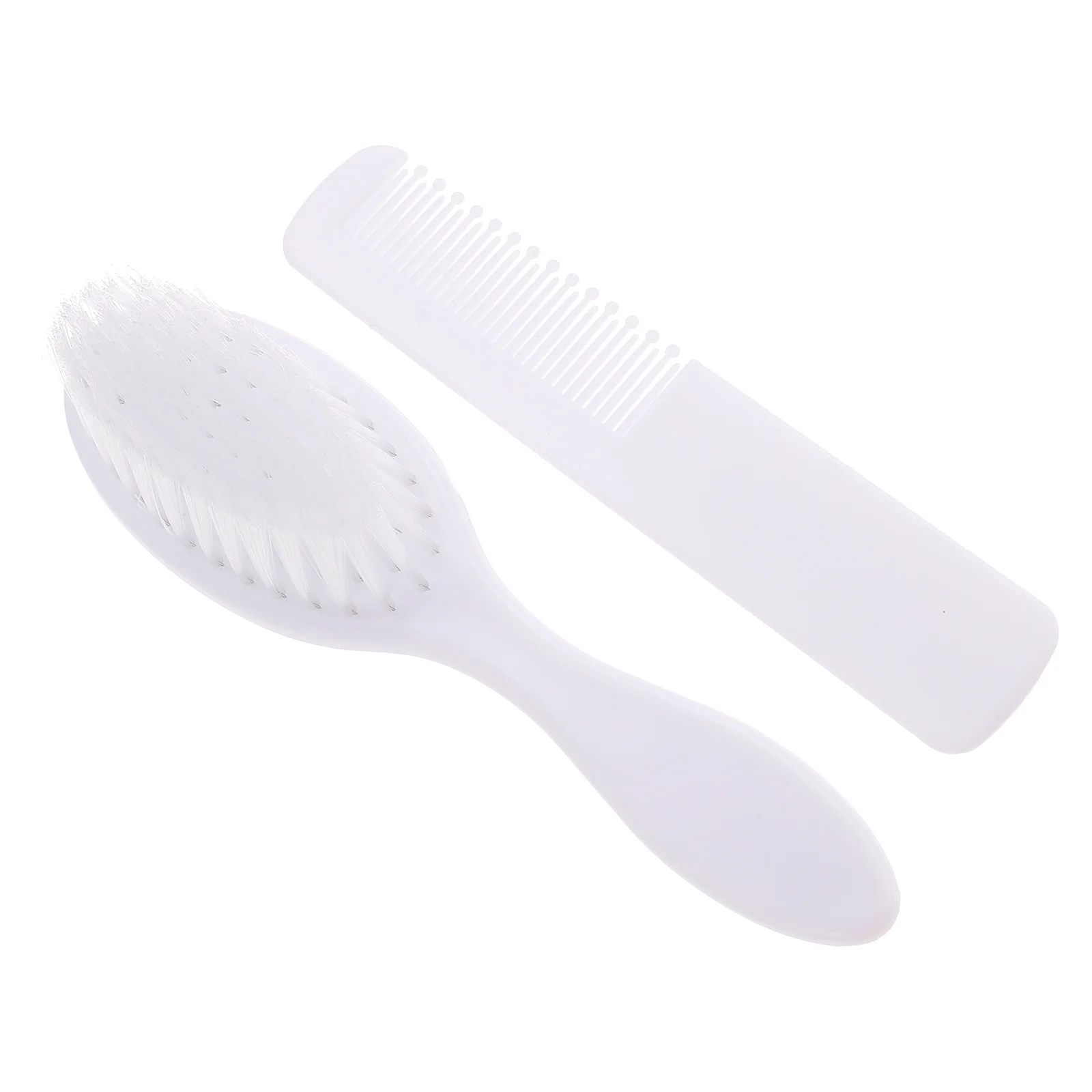 

1Set Toddler Hair Comb Set Delicate Detangling Scalp Care Practical Use White Baby Hair Plastic Comb