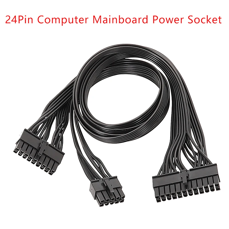 

24Pin Computer Mainboard Power Socket For EVGA G2 G3 P2 T2 GS 10Pin 18Pin To 24Pin Module Cable