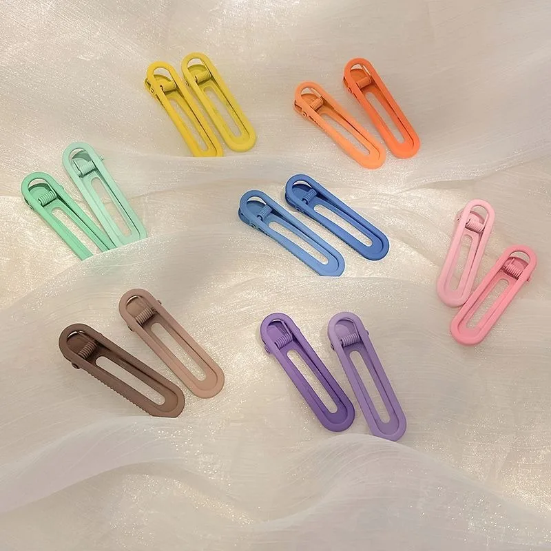 3pc Fashion Practical Versatile Morandi Color BB Hairpin Hair Side Clips for Girls Women Kids Childs Ladies Hair Accessories