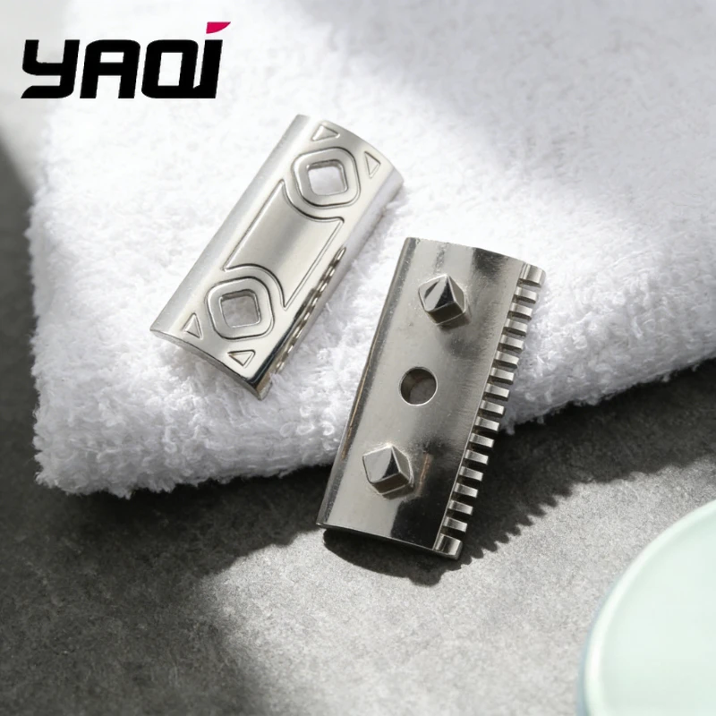 vente-flash-2026-tete-de-rasoir-de-securite-yaqi-harlequin-en-acier-inoxydable-316-poli-avec-interstice-de-lame-de-090-mm