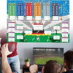 Football Tournament Wall Chart Calendar  2024 Wall Chart Schedule Poster