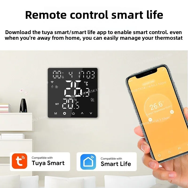 WiFi Smart Thermostat for Electric Water Floor Heating Gas Boiler Temperature Controller APP Voice Control Heating Panel
