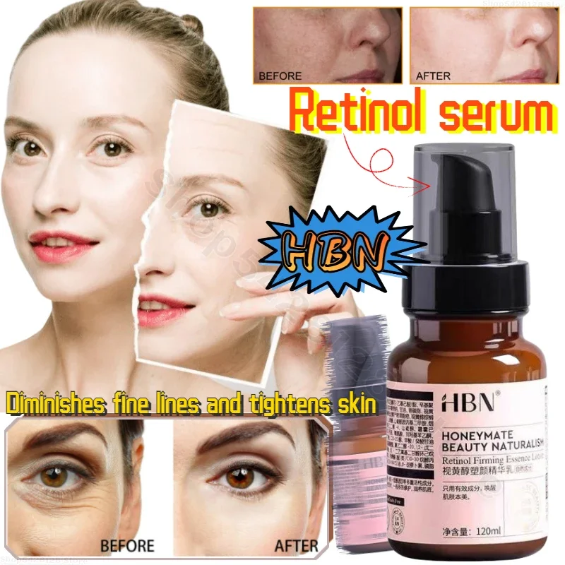 

HBN Retinol Essence Firming Vitamin A Alcohol Double A Alcohol Diminishes Fine Lines Firming Oil Control Shrinks Pores Soothing