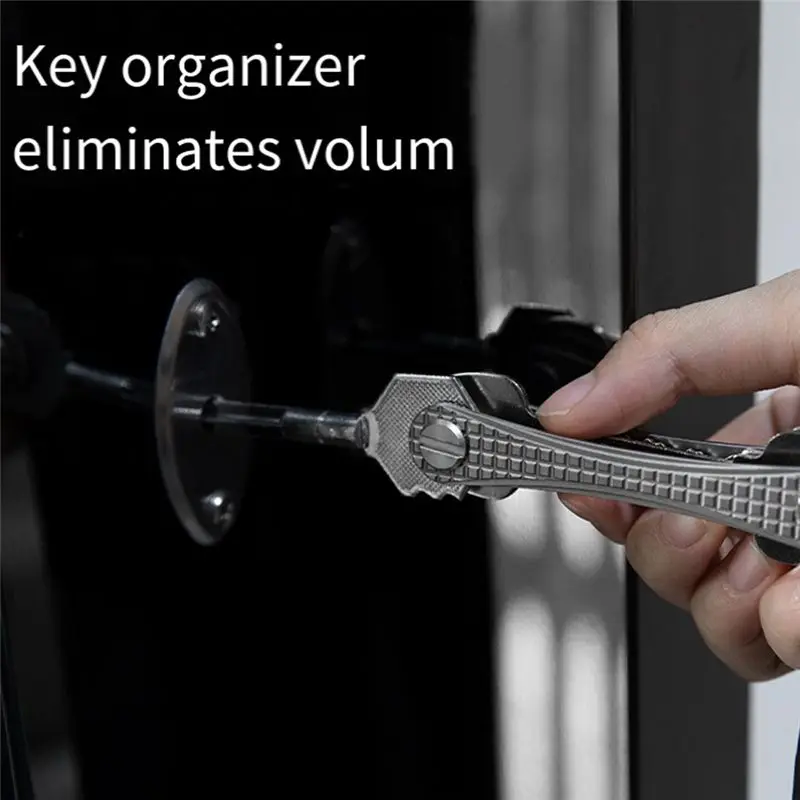ELBA_Titanium Alloy Key Organizer Men's Mini Key Clip Key Chain Hook