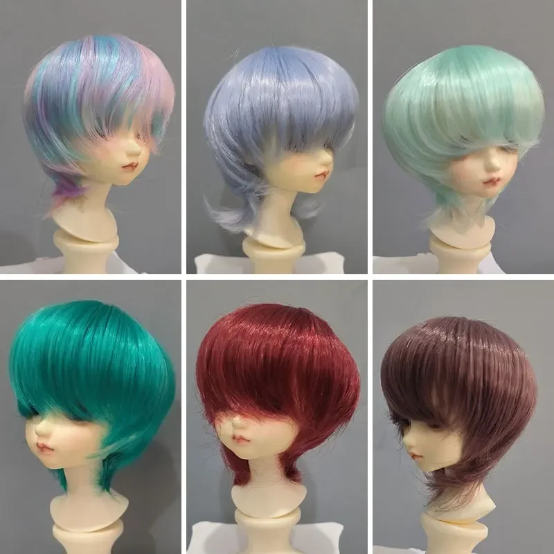 1/3 1/4 1/6 1/8 bjd sd male and female dolls high temperature silk blank fake hair set doll wig doll Accessories