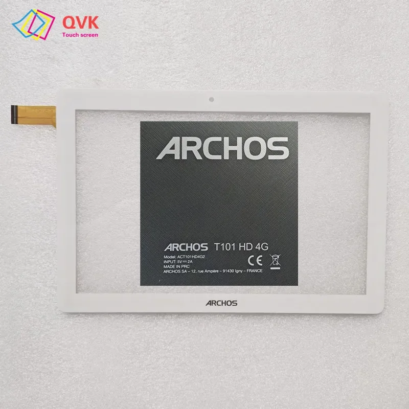Biały 10,1 cala dla ARCHOS T101 HD 4G Tablet pojemnościowy ekran dotykowy Digitizer czujnik ACT101HD4G2 P/N XC-PG1045-C