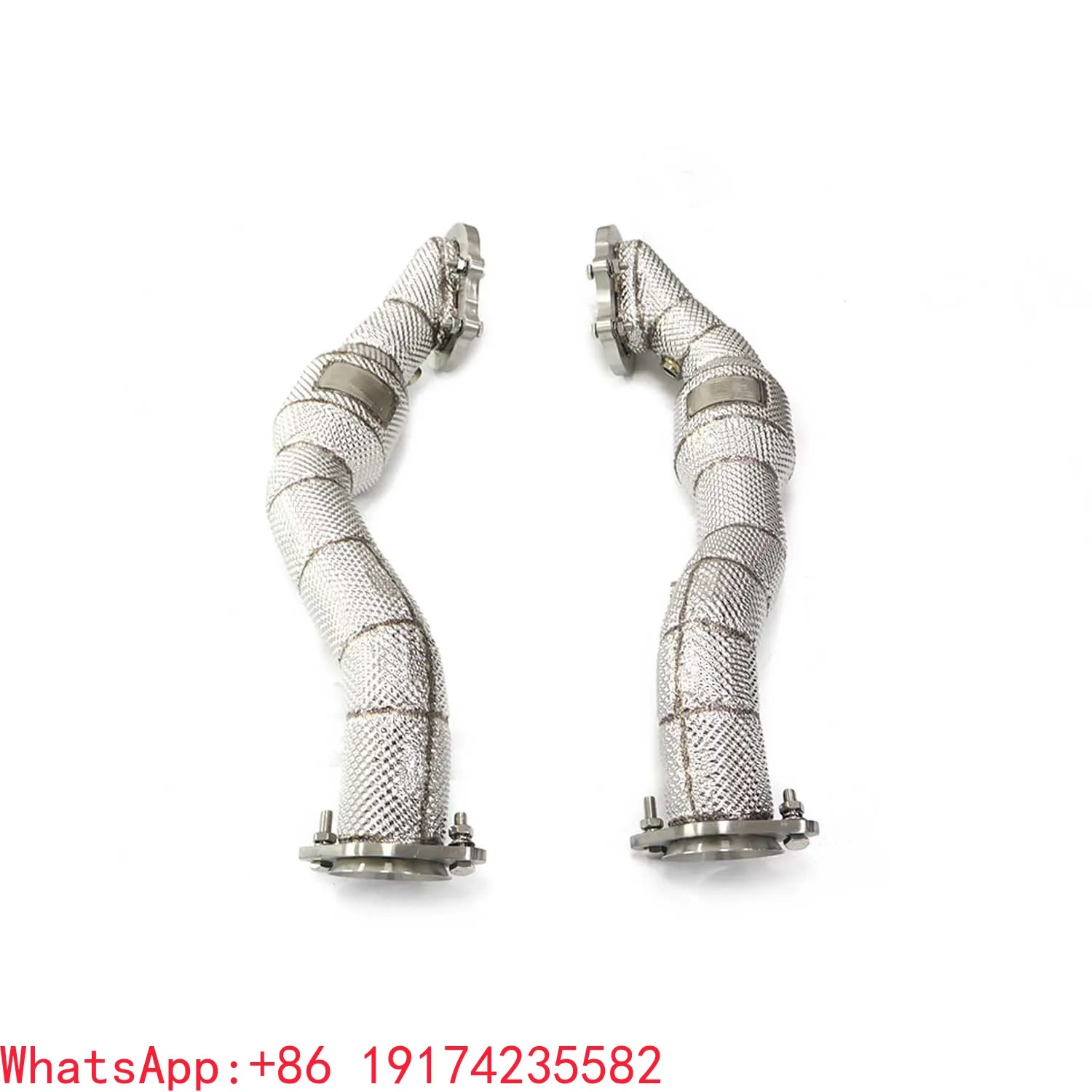 For Fashion Stainless Steel Exhaust System Downpipe For Corvette C7 With Head Shield High Performance Auto Turning Pipe Parts